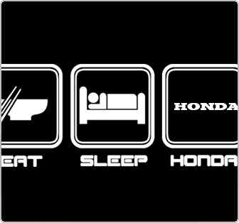 Eat, Sleep, Honda Black