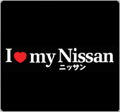 I Love My Nissan Decal