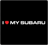 I Love My Subaru Decal